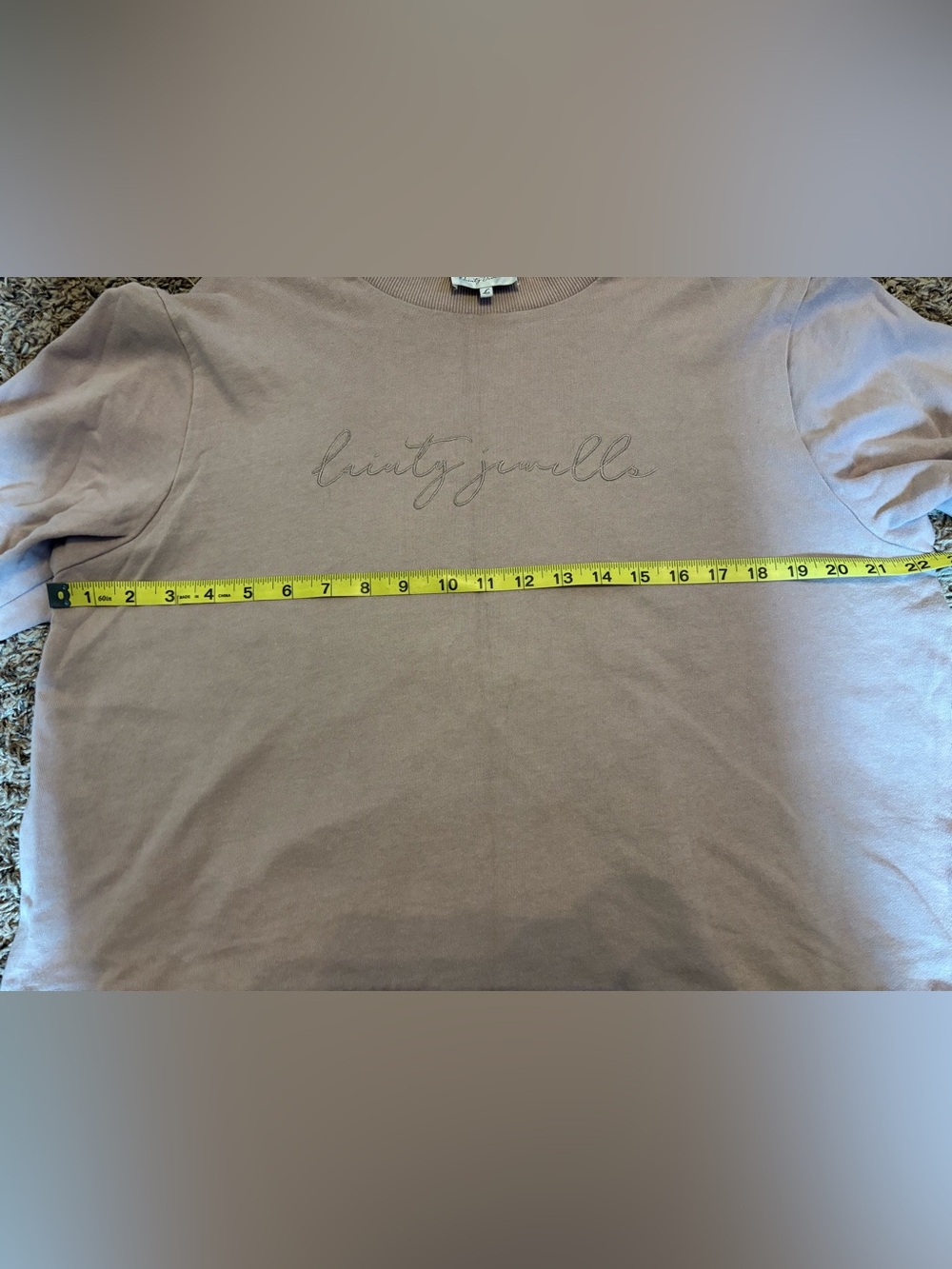 Dainty Jewells Crewneck Sweatshirt in Mauve Taupe - Picture 4 of 5